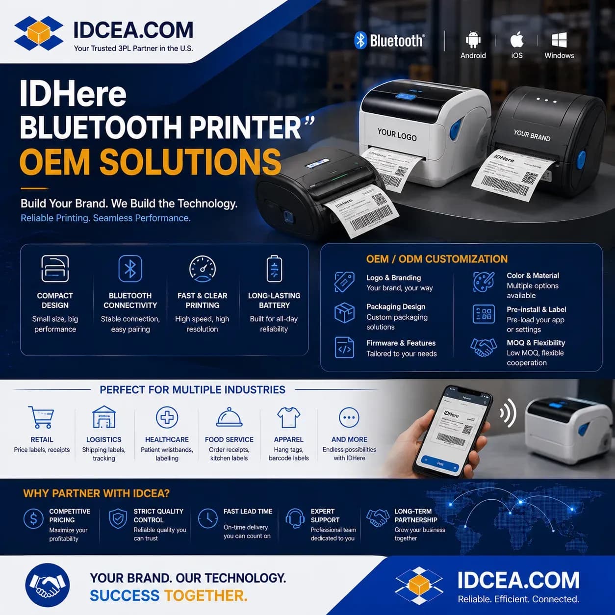 IDHere — Bluetooth Label Printer OEM